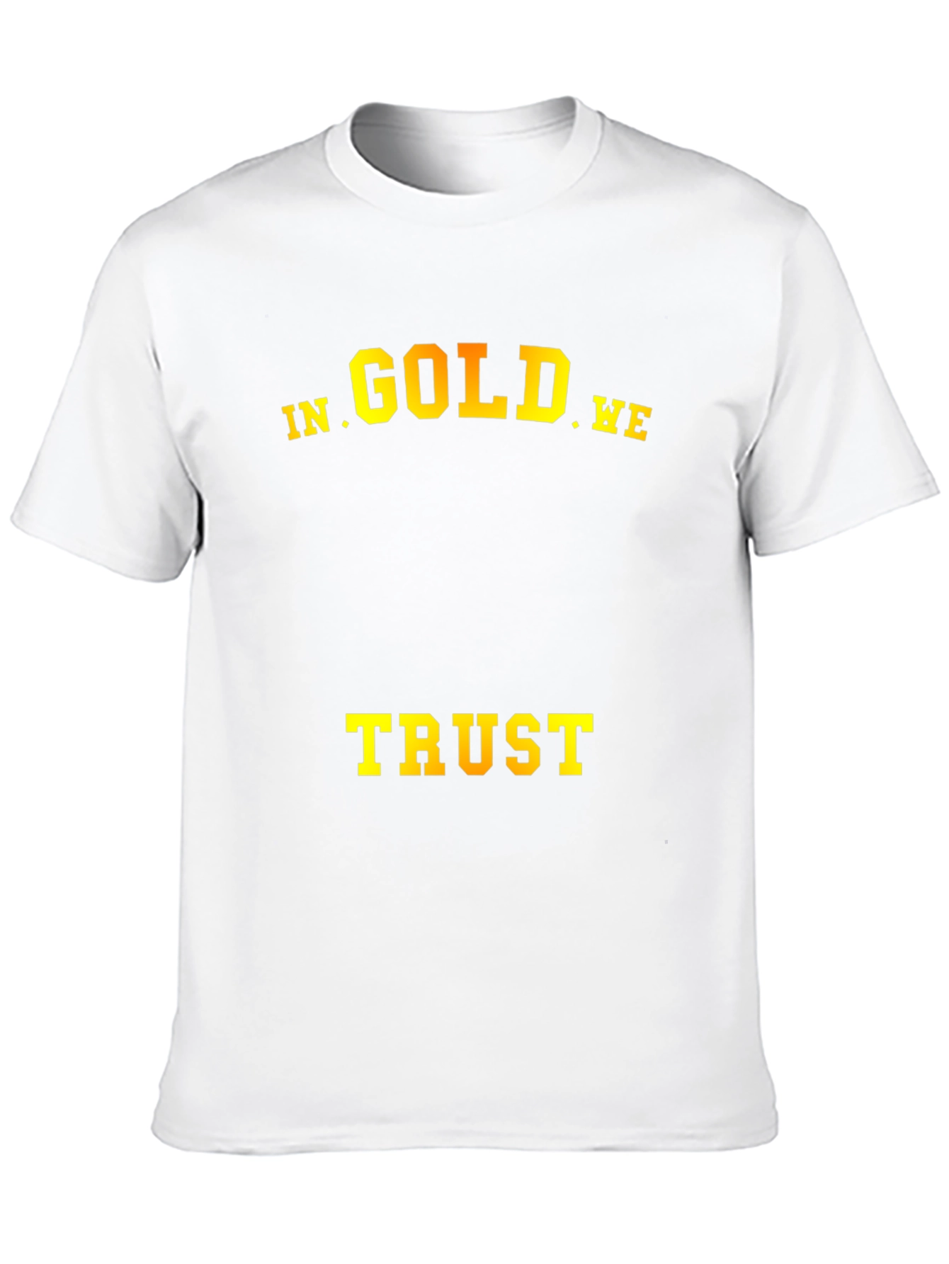 In Gold We Trust T-Shirt - Mens Black Tee