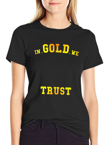 In Gold We Trust T-Shirt - Mens Black Tee