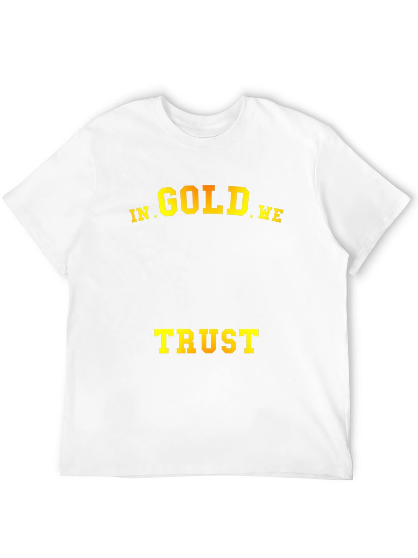 In Gold We Trust T-Shirt - Mens Black Tee