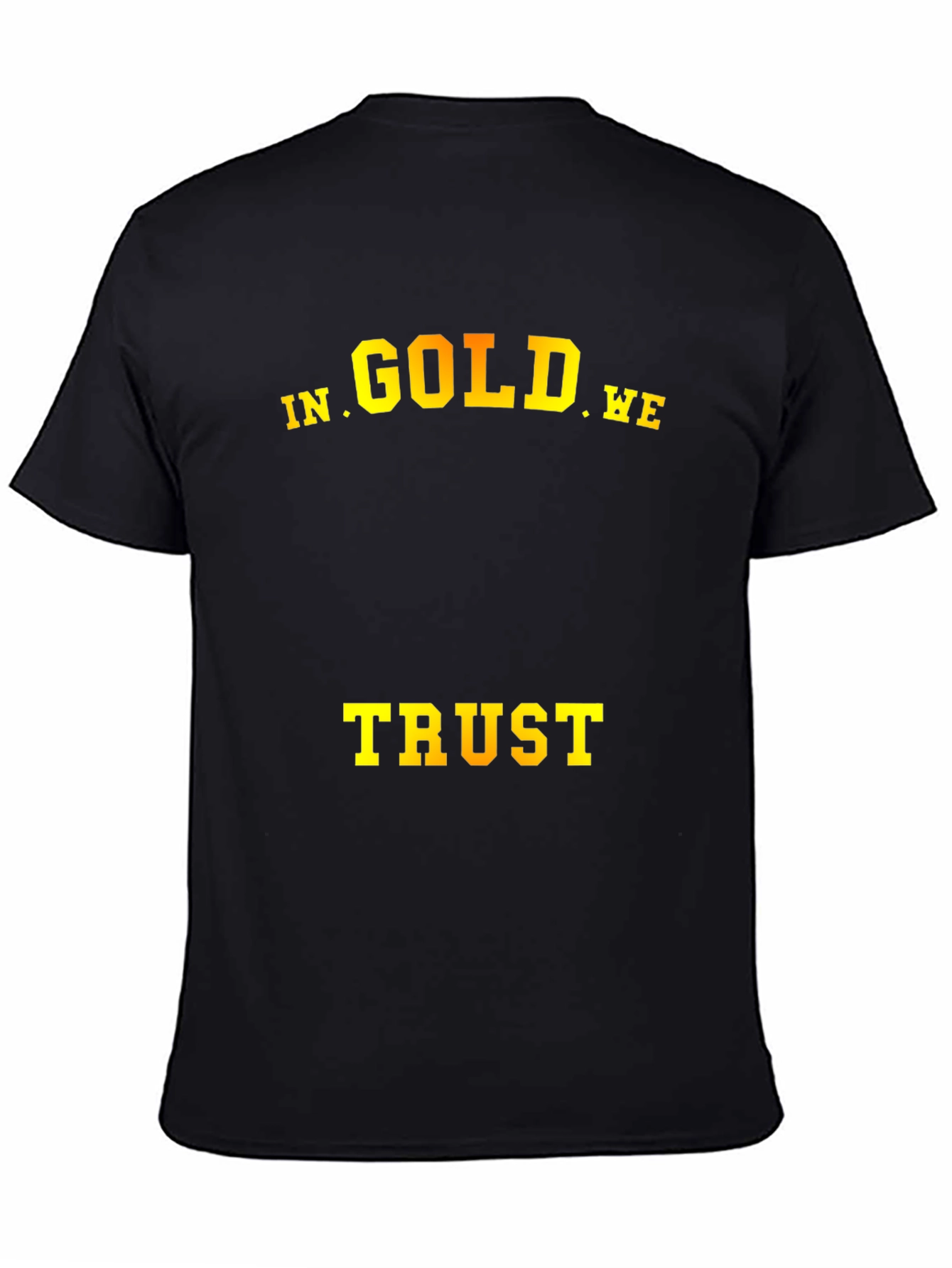 In Gold We Trust T-Shirt - Mens Black Tee