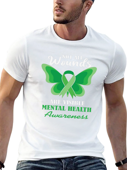 Mental Health Awareness Tee - Not All Wounds Visible