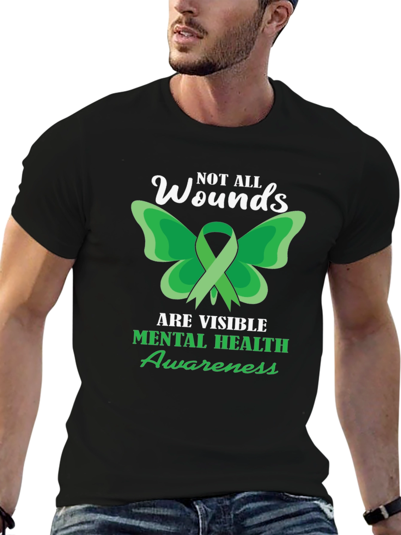 Mental Health Awareness Tee - Not All Wounds Visible