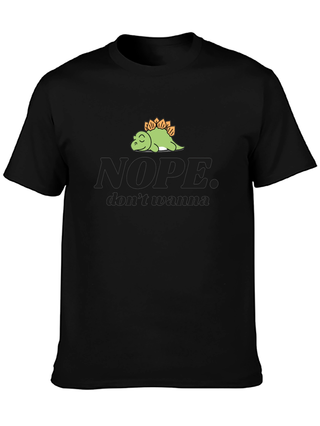 Nope Dinosaur Graphic Tee - Soft Cotton Comfort
