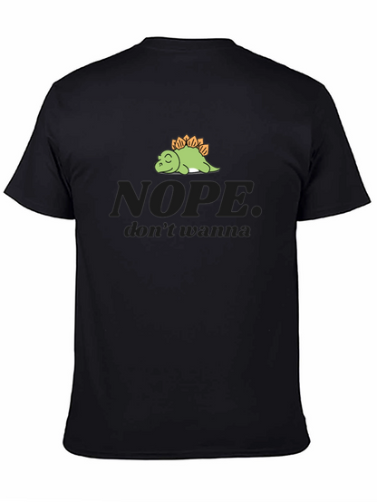 Nope Dinosaur Graphic Tee - Soft Cotton Comfort