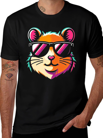 Cool Hamster Graphic Tee - Trendy Fun Design