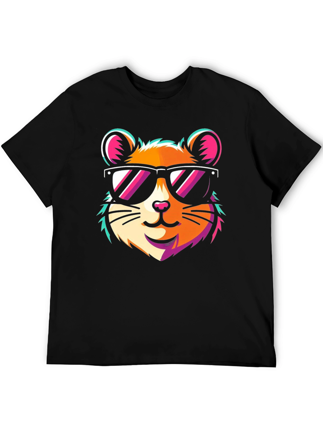 Cool Hamster Graphic Tee - Trendy Fun Design