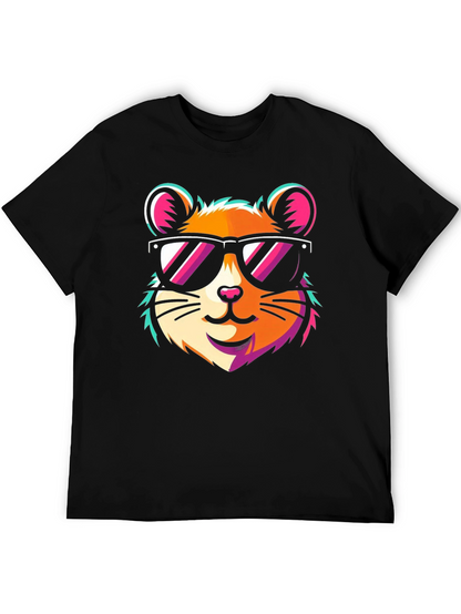 Cool Hamster Graphic Tee - Trendy Fun Design