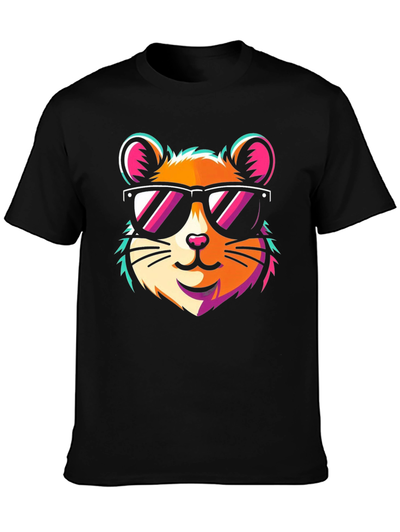 Cool Hamster Graphic Tee - Trendy Fun Design