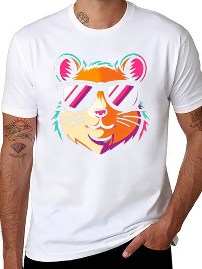 Cool Hamster Graphic Tee - Trendy Fun Design