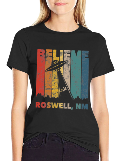 Believe Roswell NM UFO T-Shirt