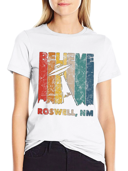 Believe Roswell NM UFO T-Shirt
