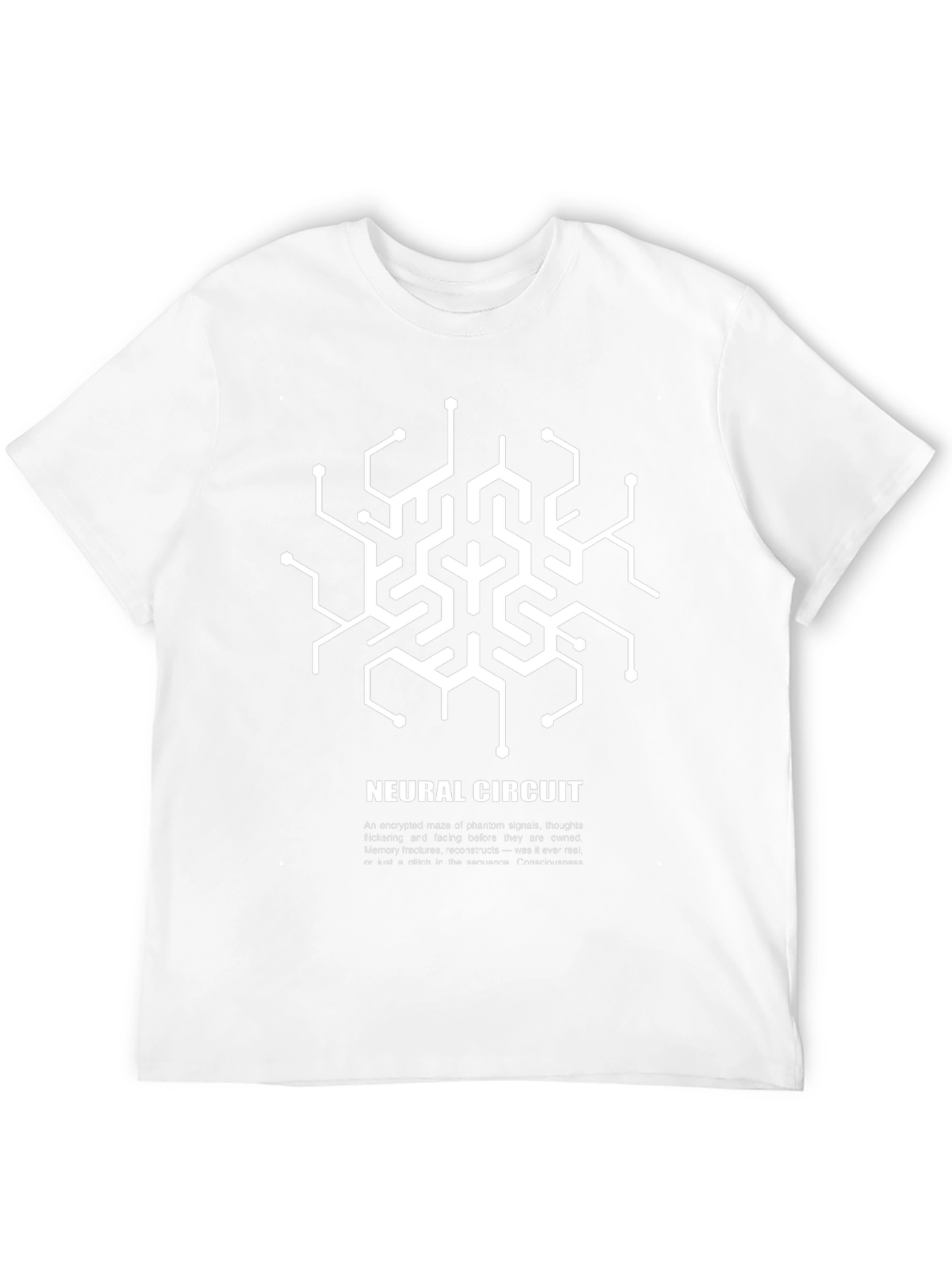 Neural Circuit Graphic T-Shirt - Black