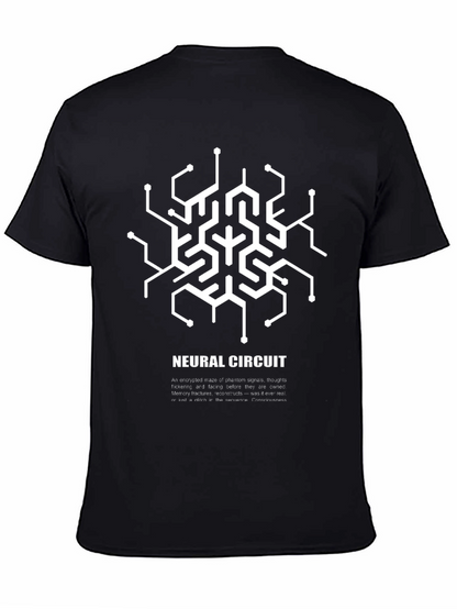 Neural Circuit Graphic T-Shirt - Black