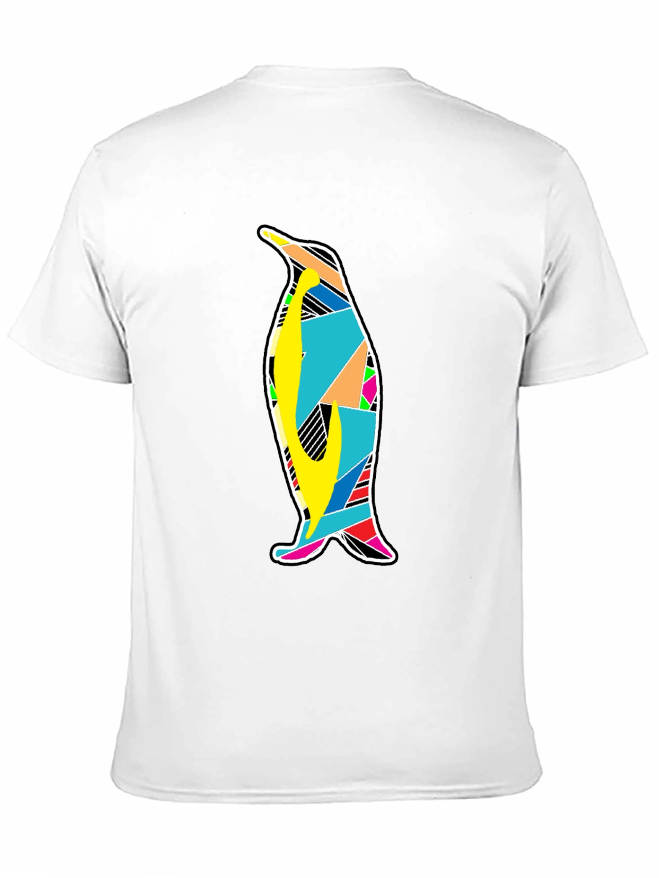 Mens Black Penguin Graphic T-Shirt