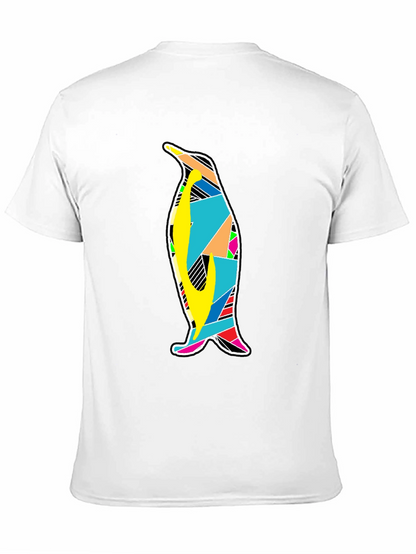 Mens Black Penguin Graphic T-Shirt