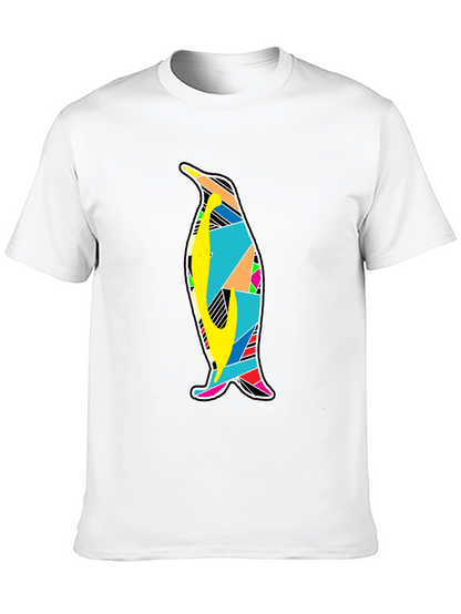 Mens Black Penguin Graphic T-Shirt