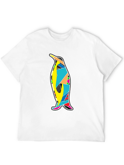 Mens Black Penguin Graphic T-Shirt