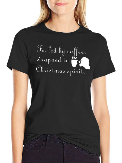 Fueled by Coffee Christmas T-Shirt