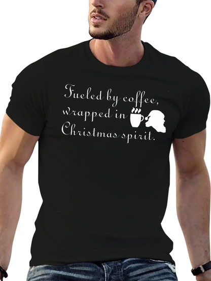 Fueled by Coffee Christmas T-Shirt
