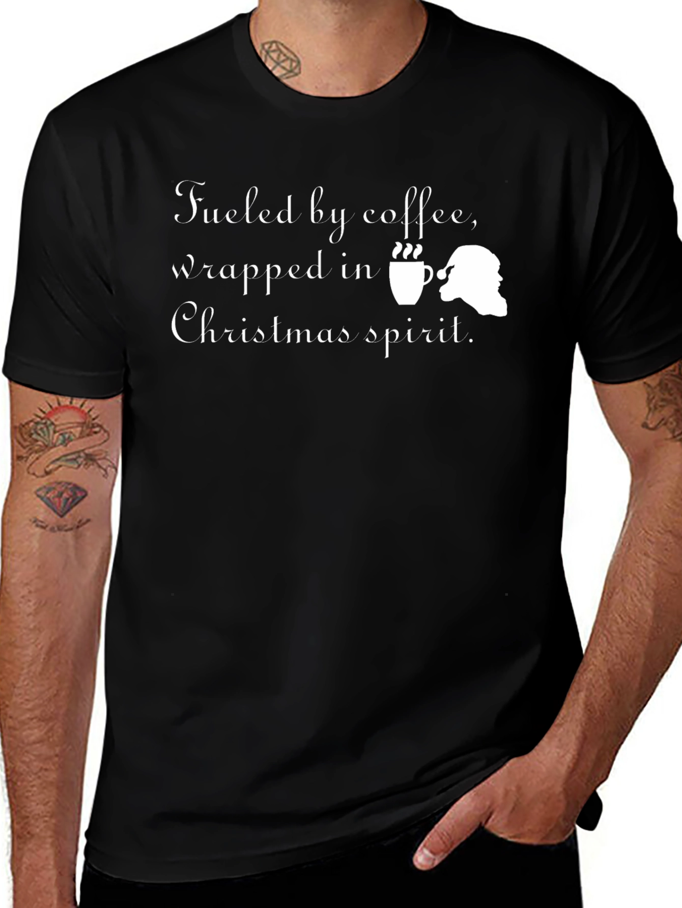 Fueled by Coffee Christmas T-Shirt