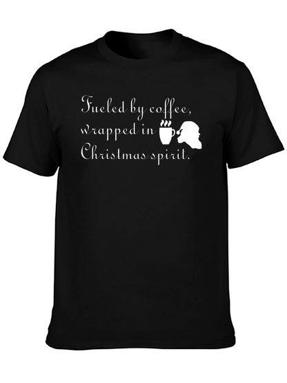 Fueled by Coffee Christmas T-Shirt