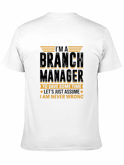 Branch Manager Novelty Graphic T-Shirt