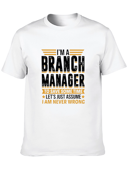 Branch Manager Novelty Graphic T-Shirt