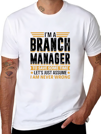 Branch Manager Novelty Graphic T-Shirt