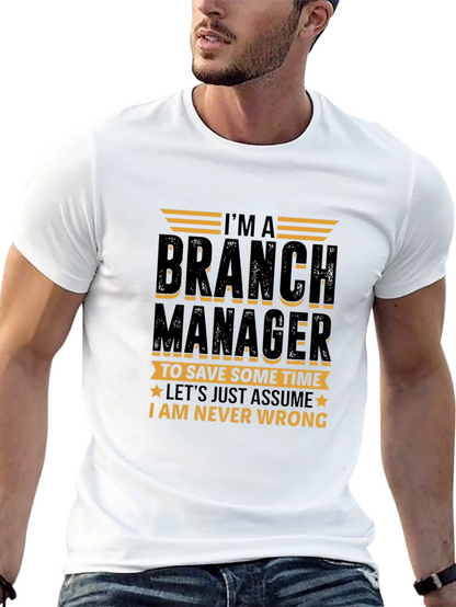 Branch Manager Novelty Graphic T-Shirt