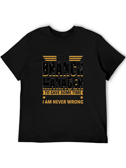 Branch Manager Novelty Graphic T-Shirt