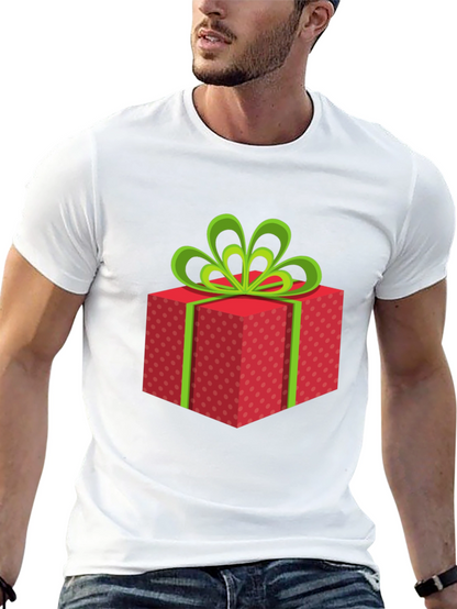Festive Gift Box Graphic T-Shirt