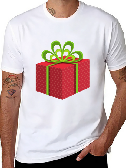 Festive Gift Box Graphic T-Shirt