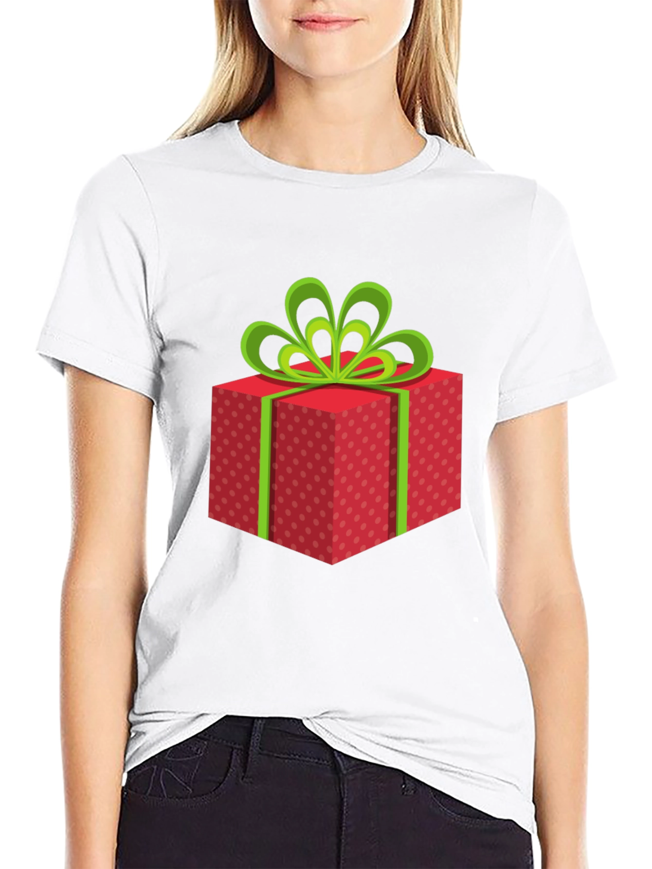 Festive Gift Box Graphic T-Shirt