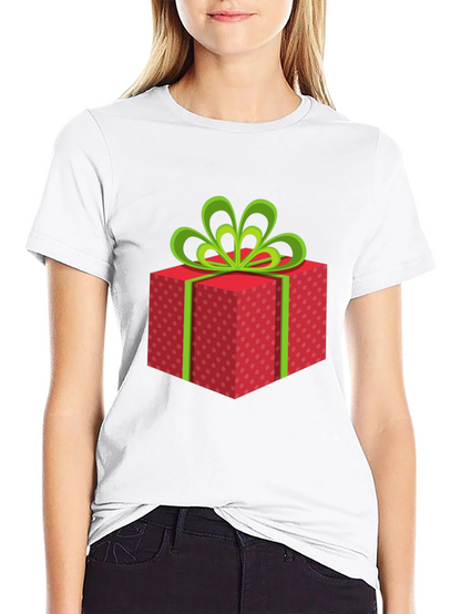 Festive Gift Box Graphic T-Shirt