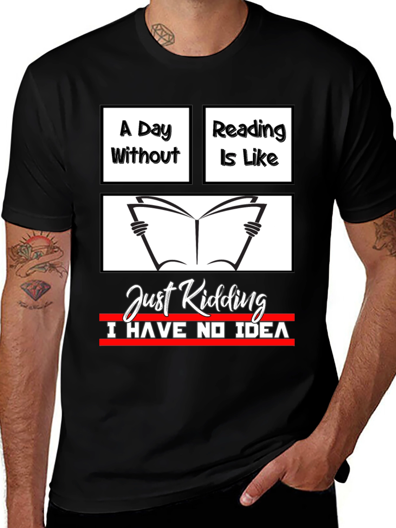 Funny Reading T-Shirt - A Day Without Reading