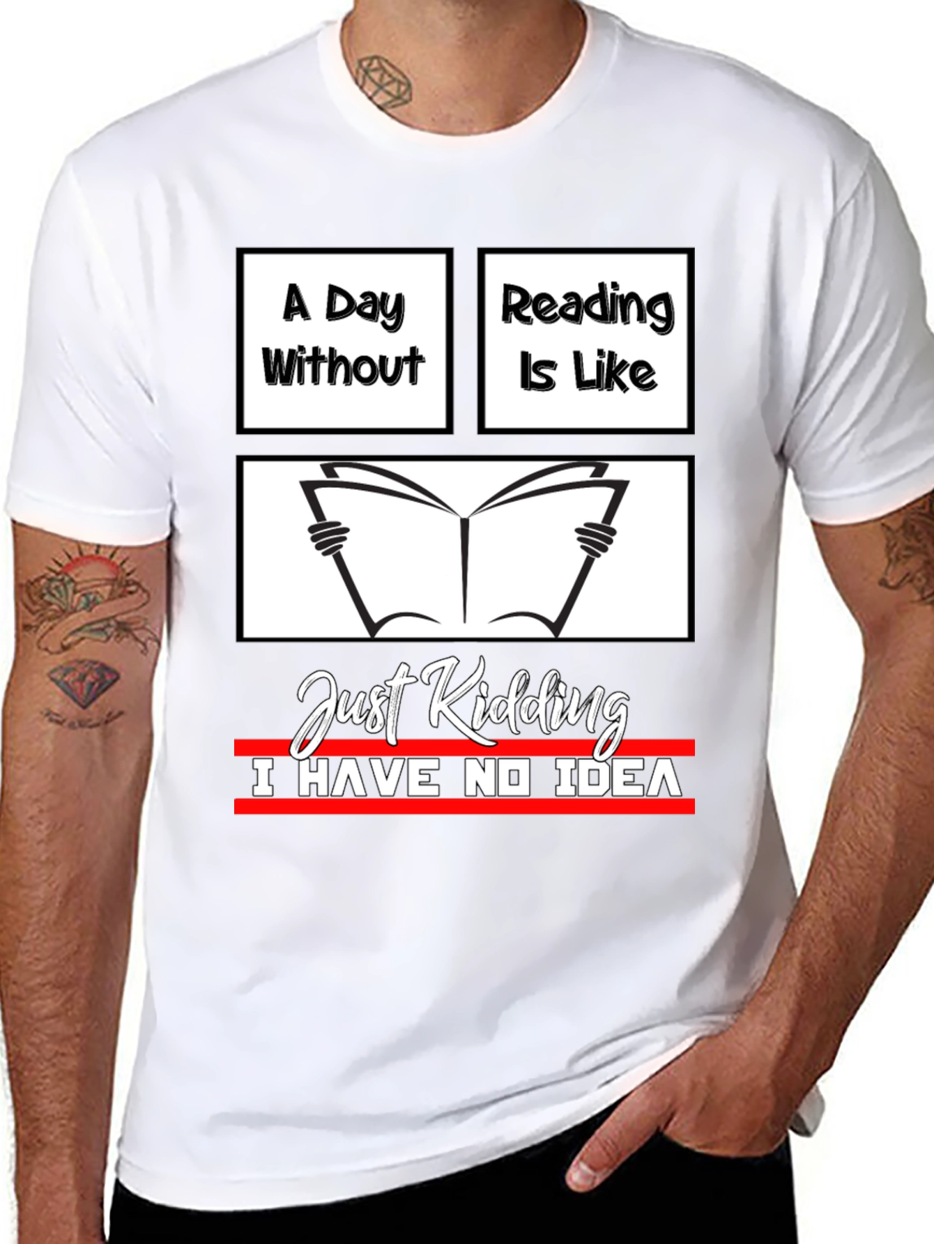 Funny Reading T-Shirt - A Day Without Reading