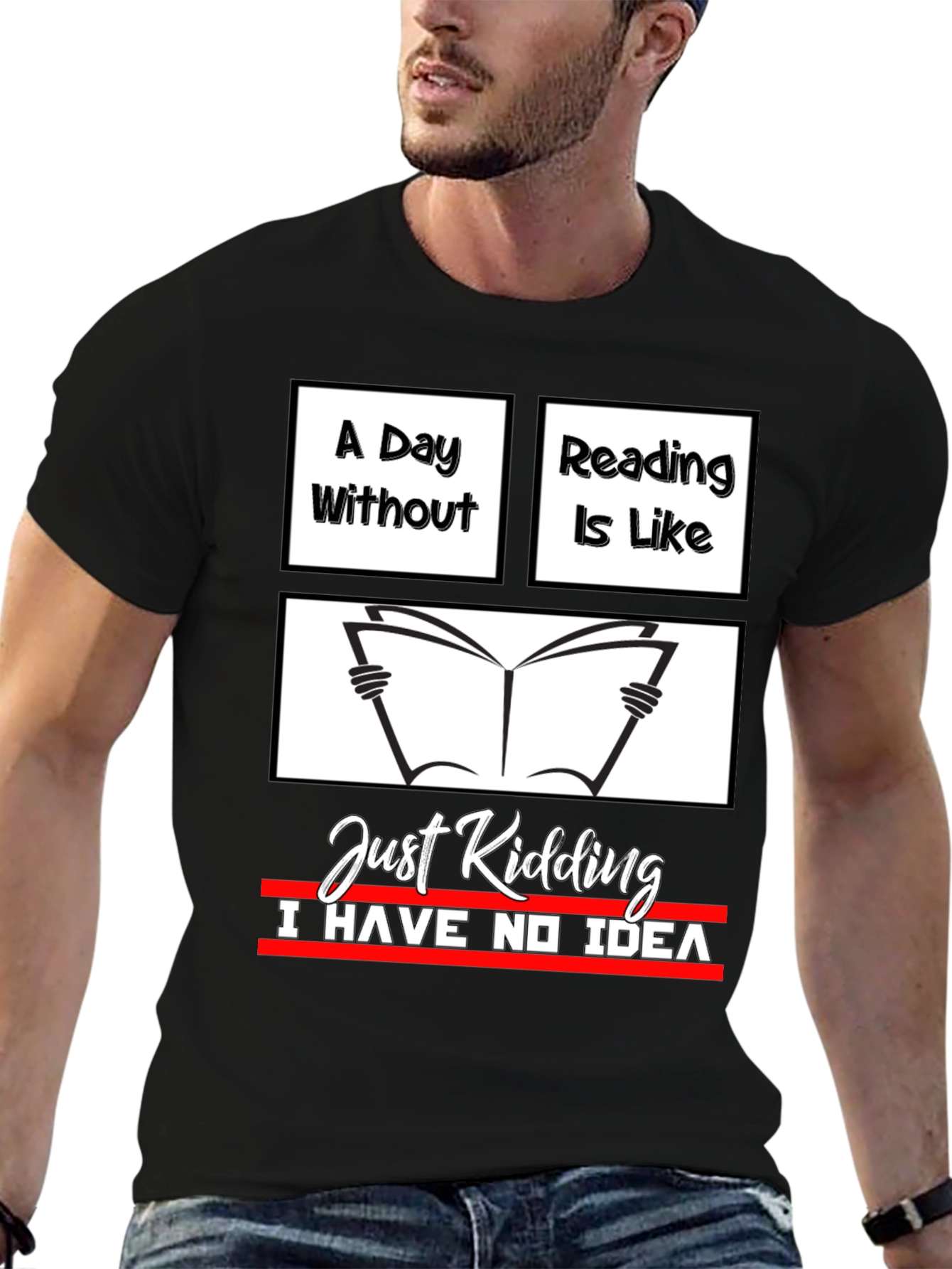 Funny Reading T-Shirt - A Day Without Reading