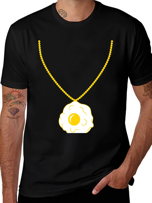 Egg Necklace T-Shirt - Sunny Side Up Style