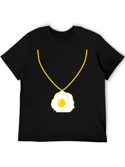 Egg Necklace T-Shirt - Sunny Side Up Style