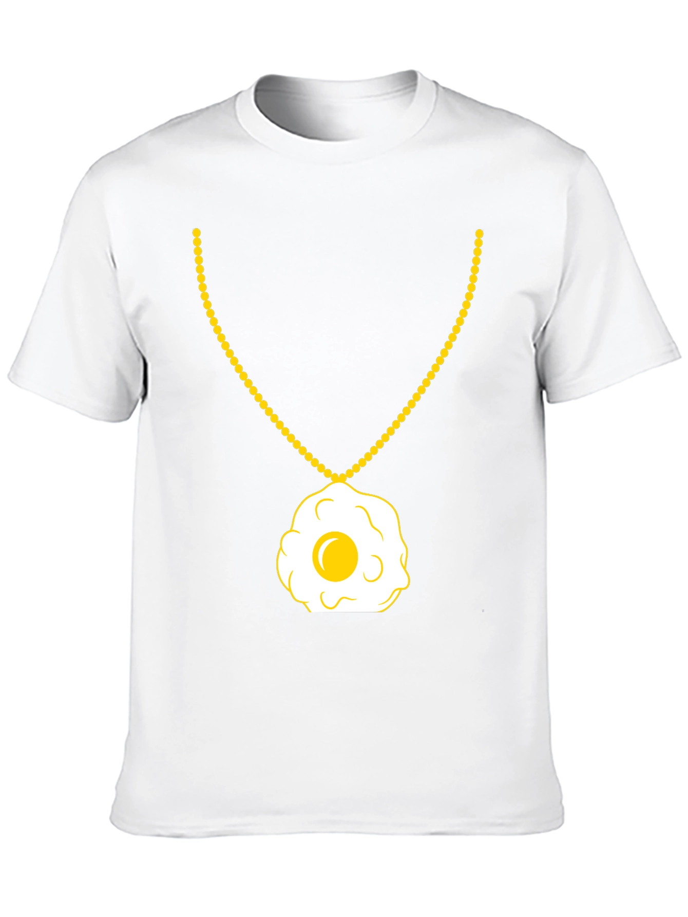 Egg Necklace T-Shirt - Sunny Side Up Style