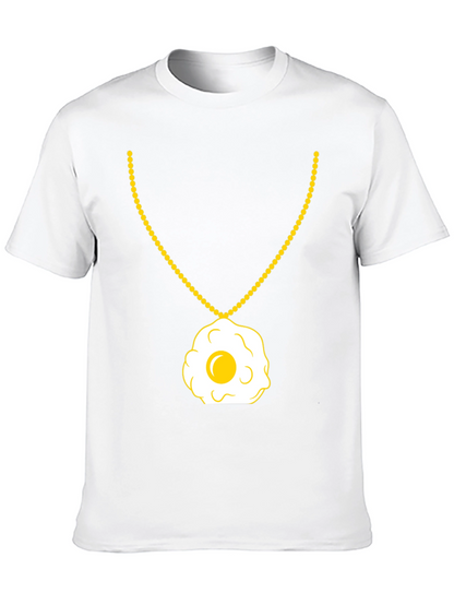 Egg Necklace T-Shirt - Sunny Side Up Style
