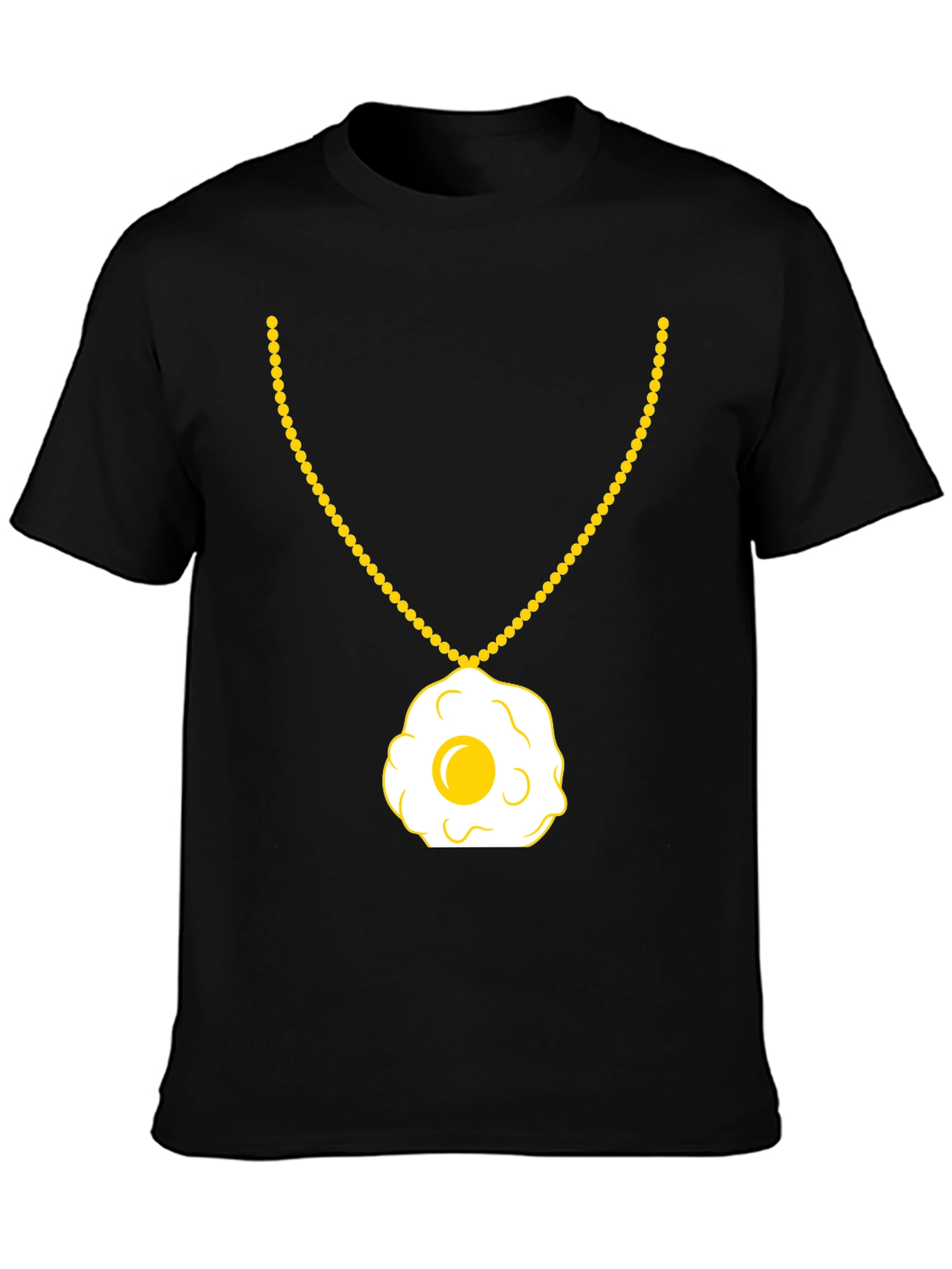 Egg Necklace T-Shirt - Sunny Side Up Style