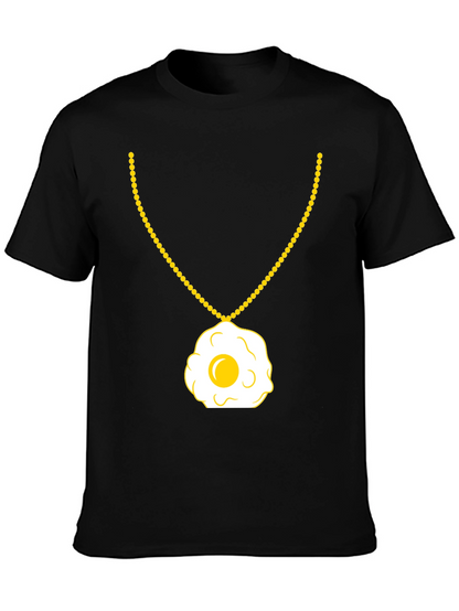 Egg Necklace T-Shirt - Sunny Side Up Style