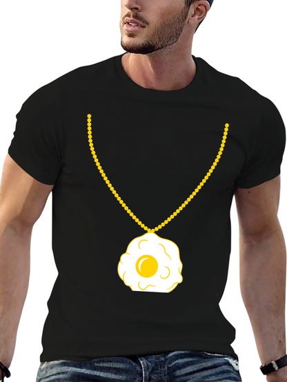 Egg Necklace T-Shirt - Sunny Side Up Style