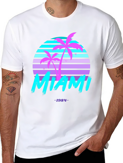 Retro Miami 1984 Graphic Tee