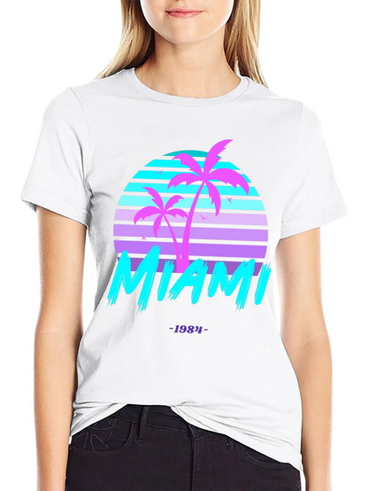 Retro Miami 1984 Graphic Tee