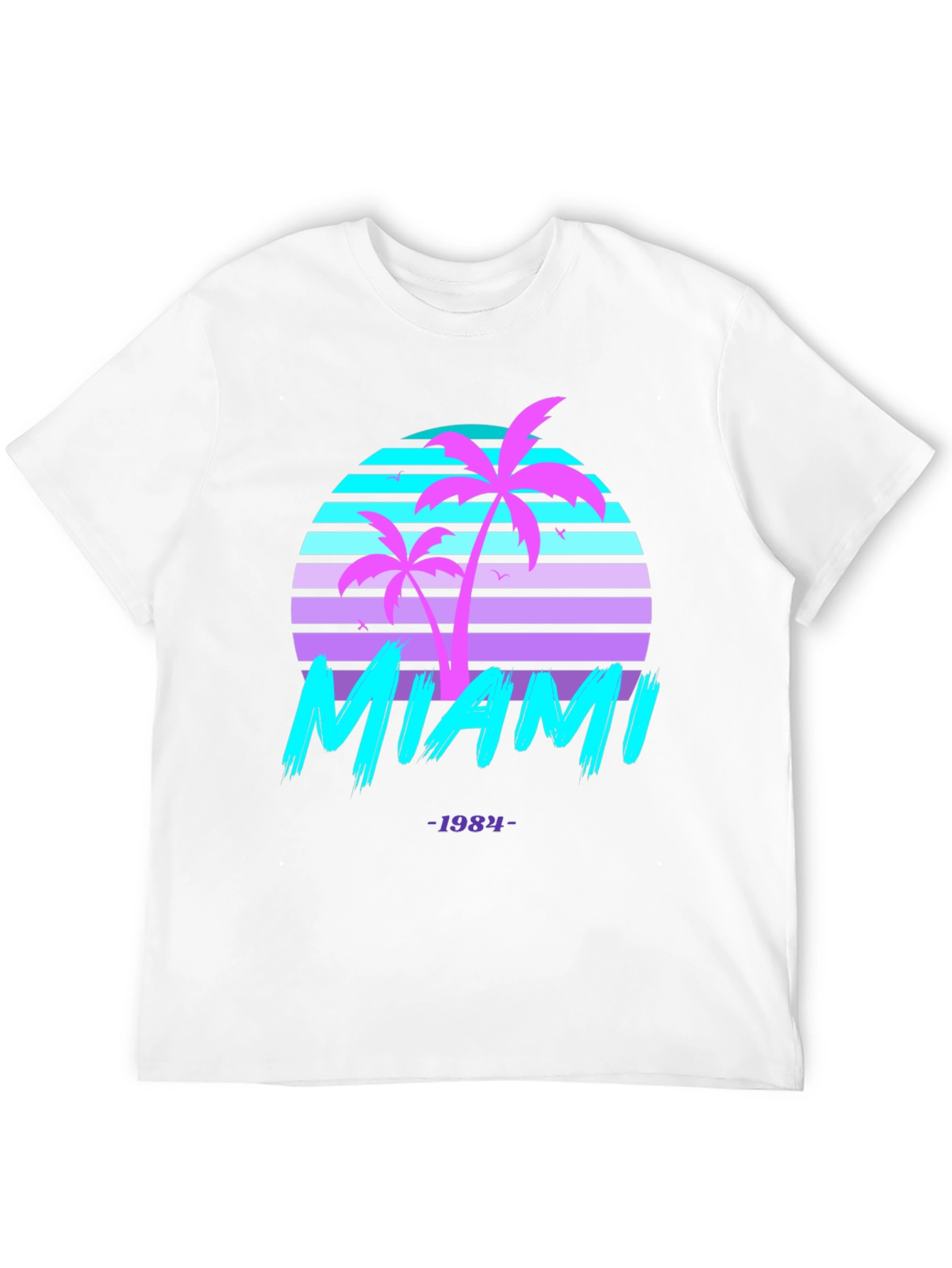 Retro Miami 1984 Graphic Tee
