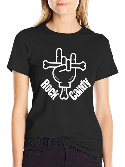 Rock Candy Skeleton Hand T-Shirt - Black