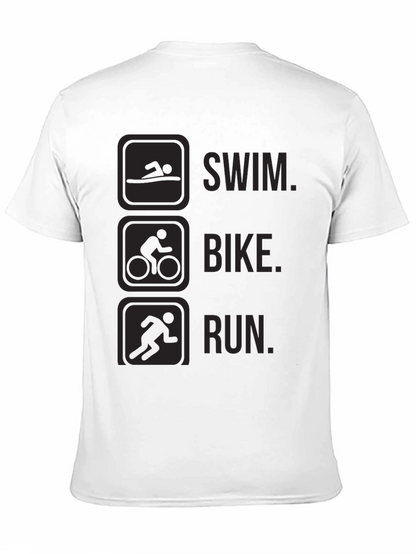 Triathlon Graphic T-Shirt - Swim Bike Run Tee