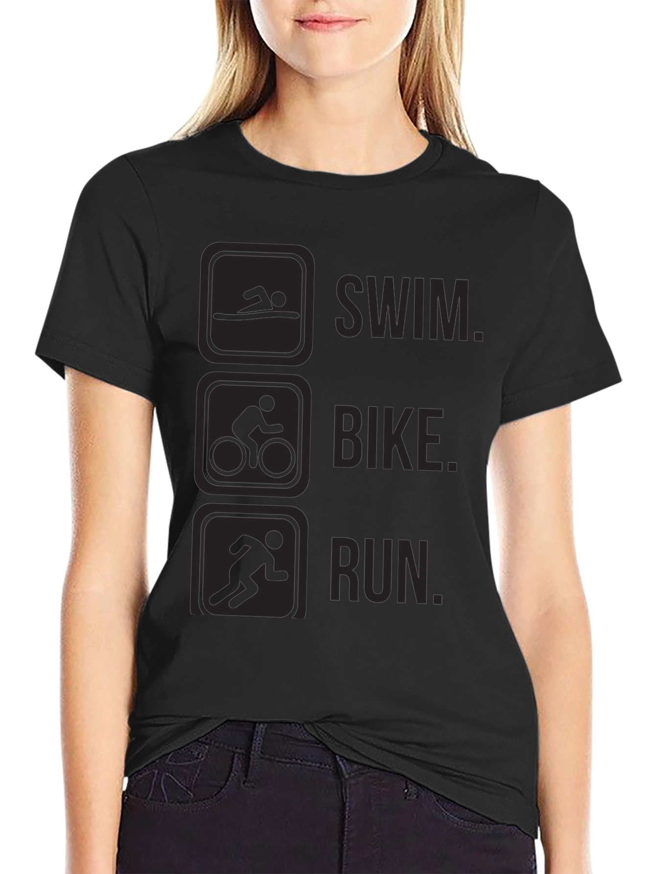 Triathlon Graphic T-Shirt - Swim Bike Run Tee